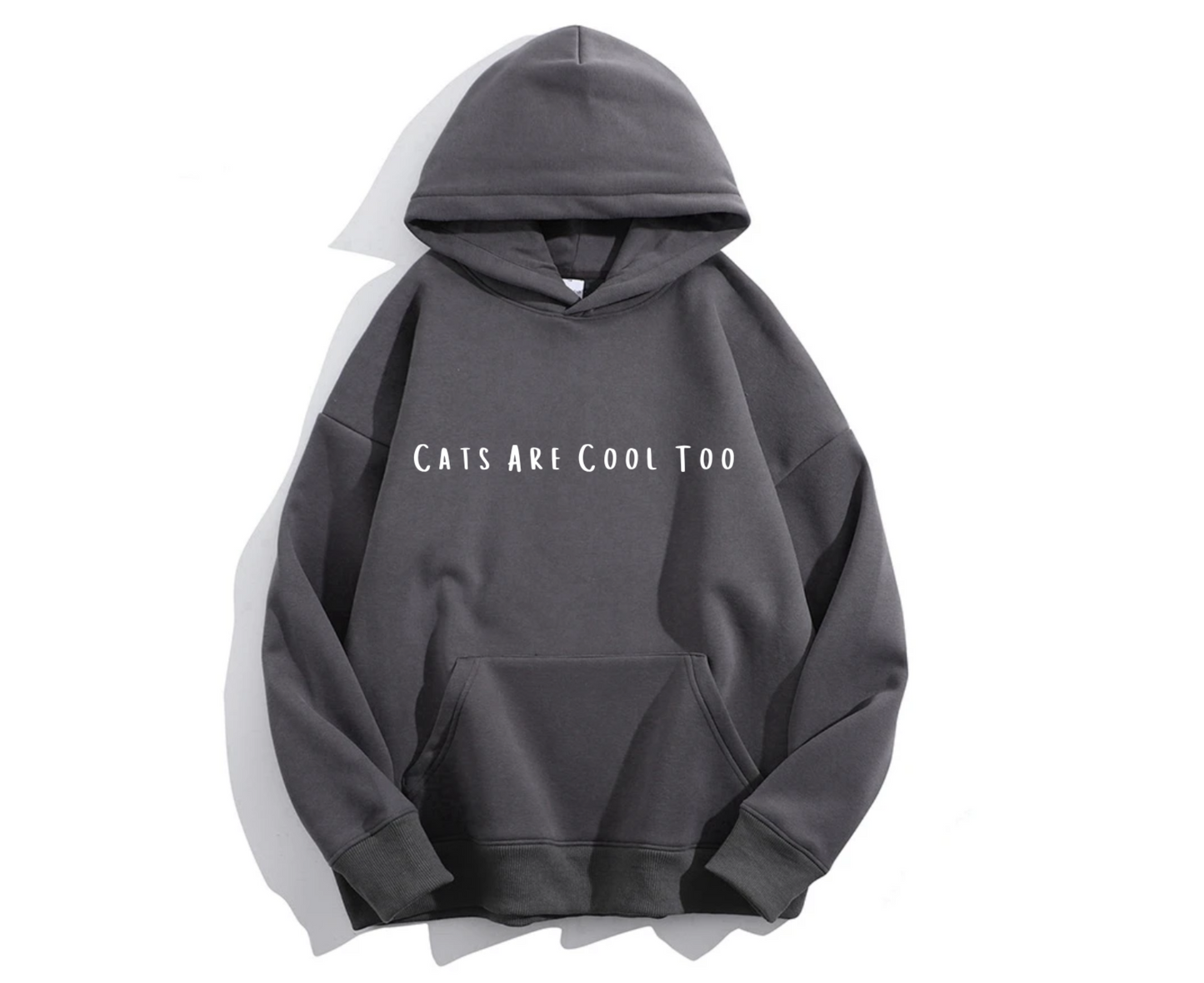 Cats Are Cool Too Plush Hoodie